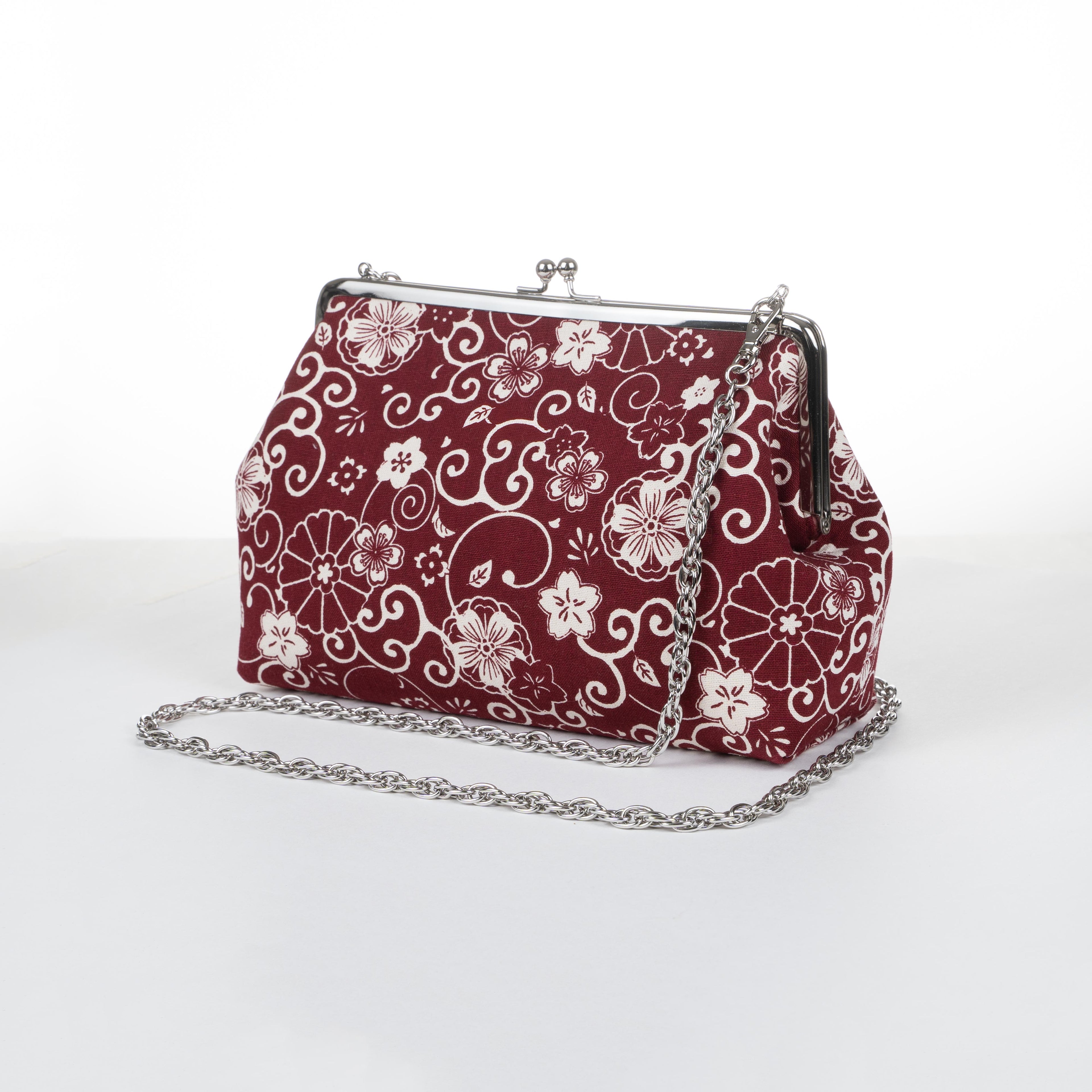 Kisslock Purse - Cotton - Traditional Pattern