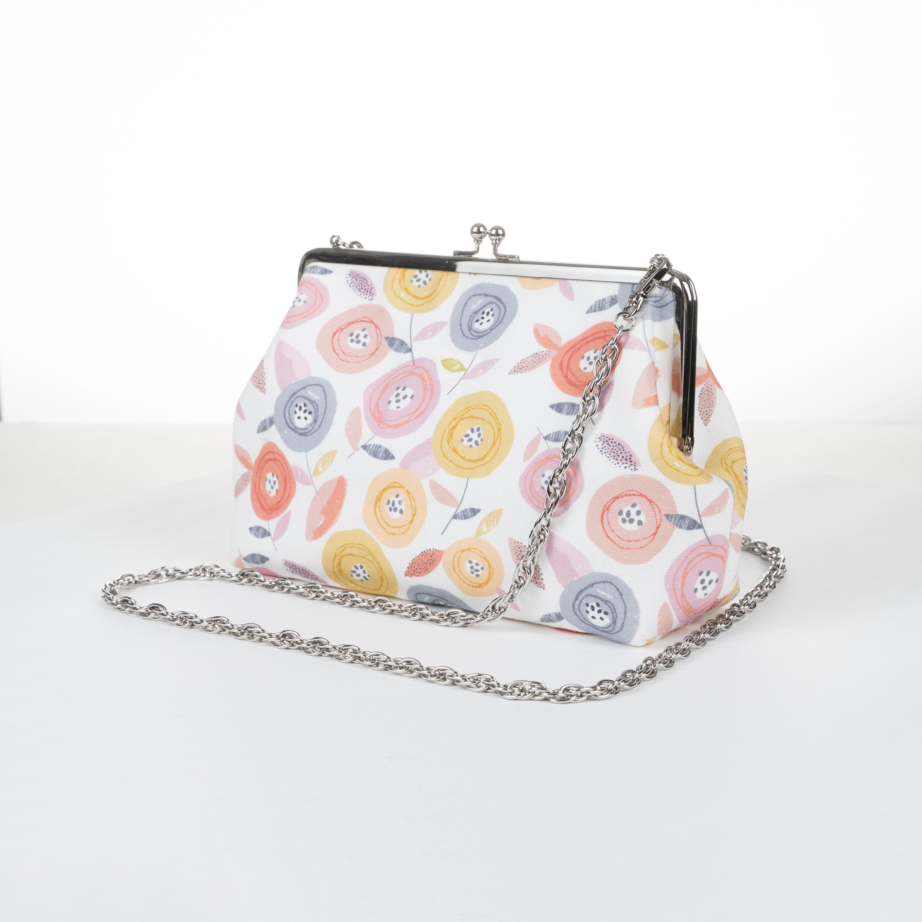 Kisslock Purse - Cotton - Floral
