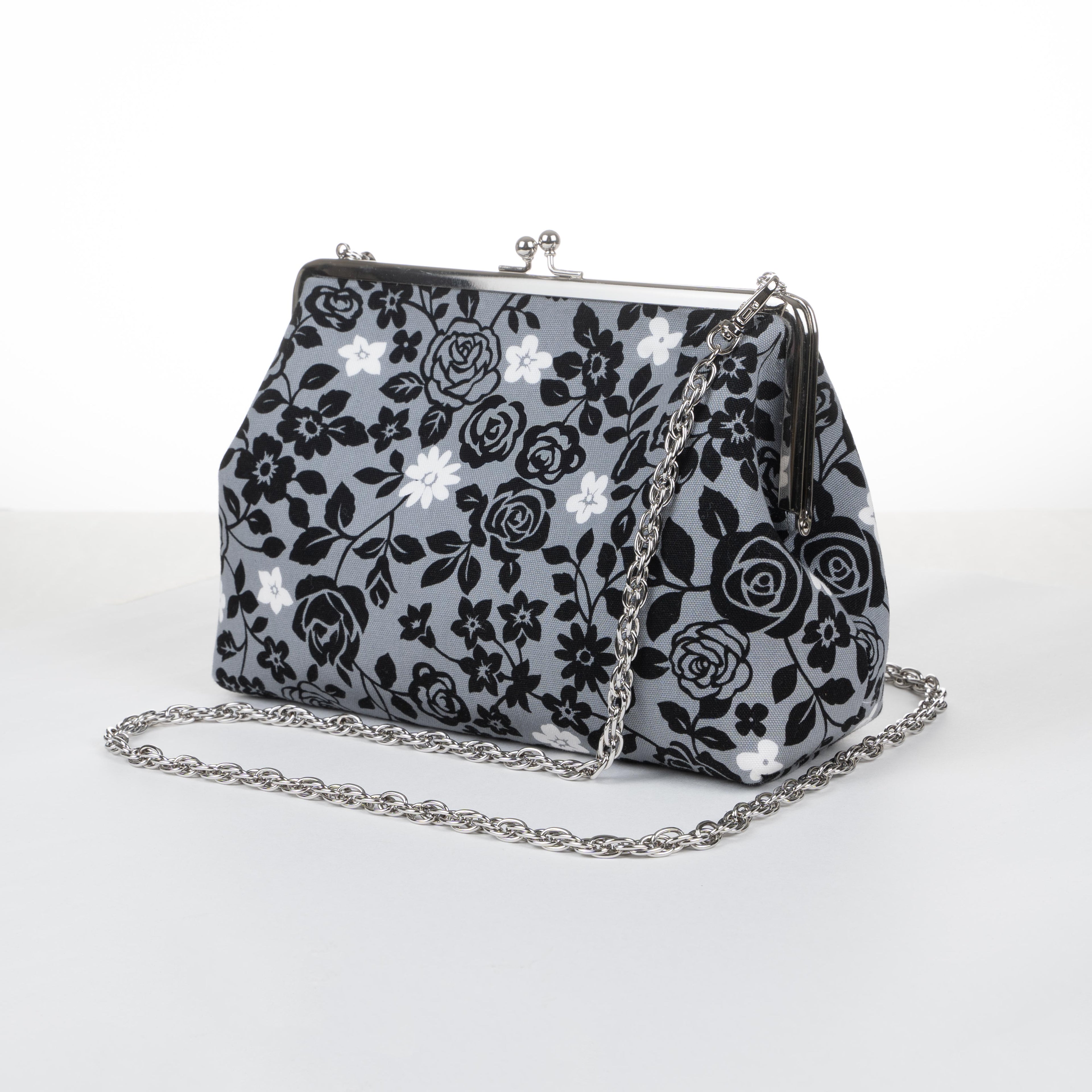 Kisslock Purse - Cotton - Floral