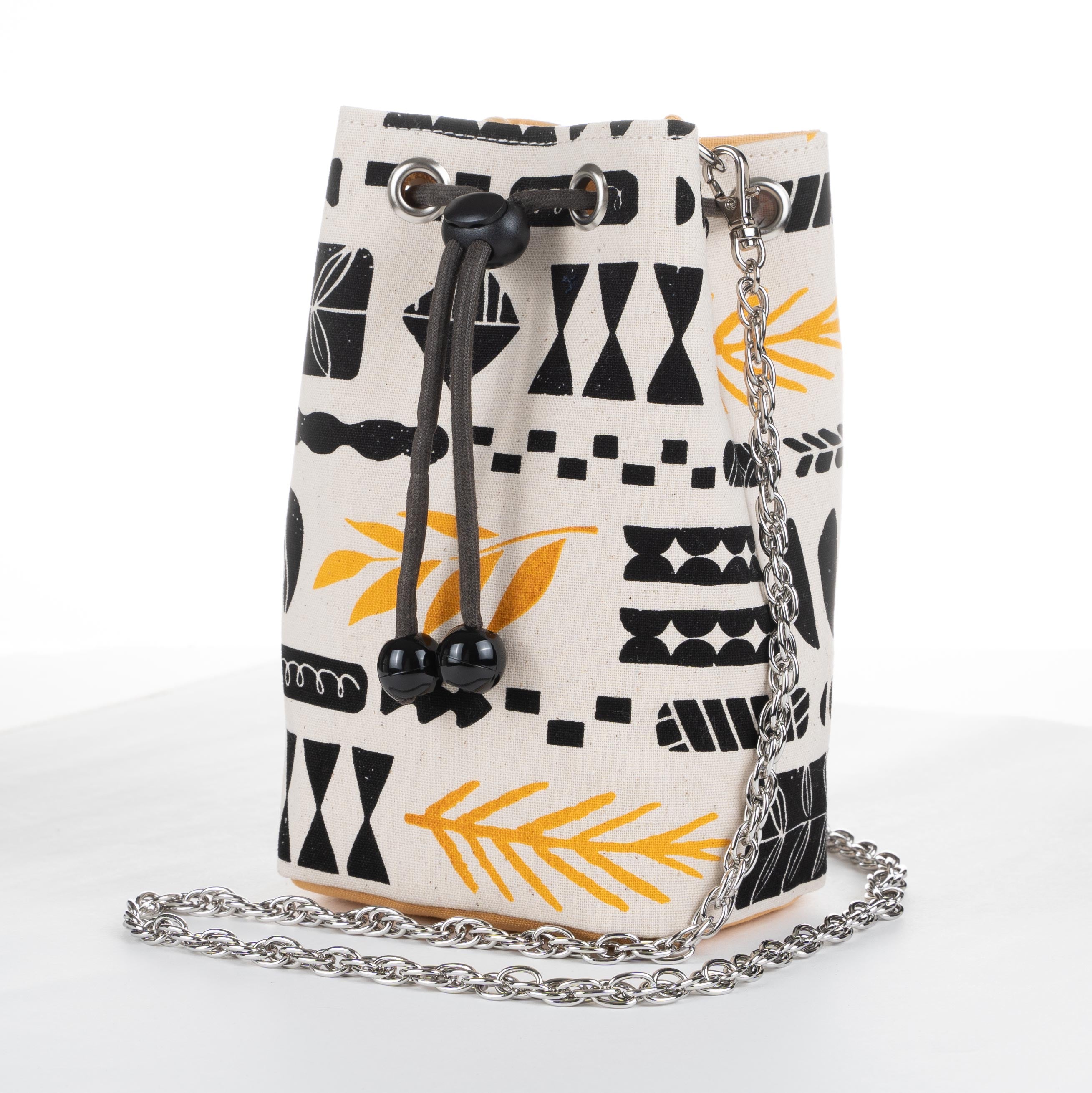 Bucket Bag - Cotton - Dots and Stripes