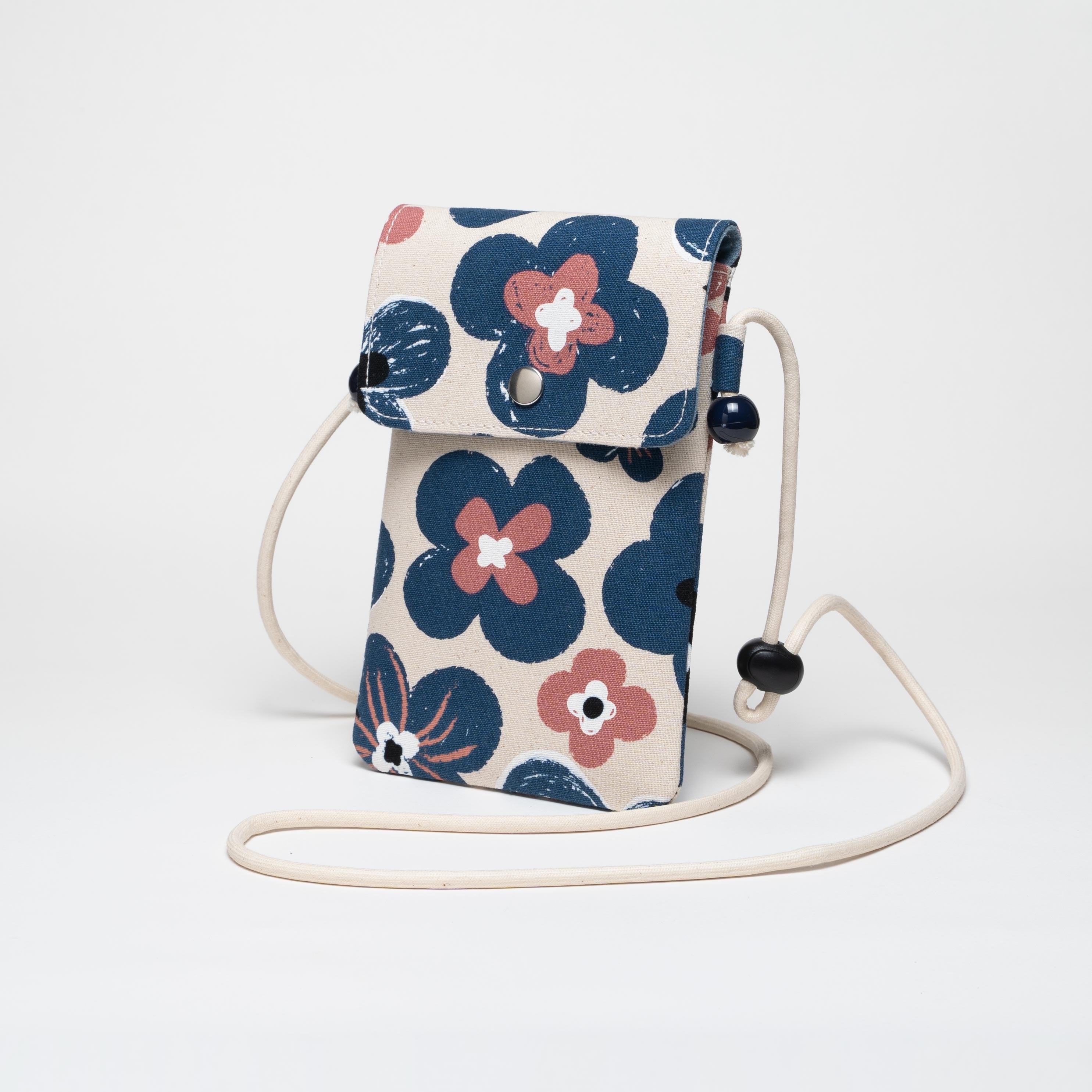 Slim Phone Bag - Cotton - Floral