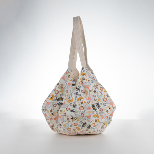 Origami Bag (Corgi Sakura - Beige)
