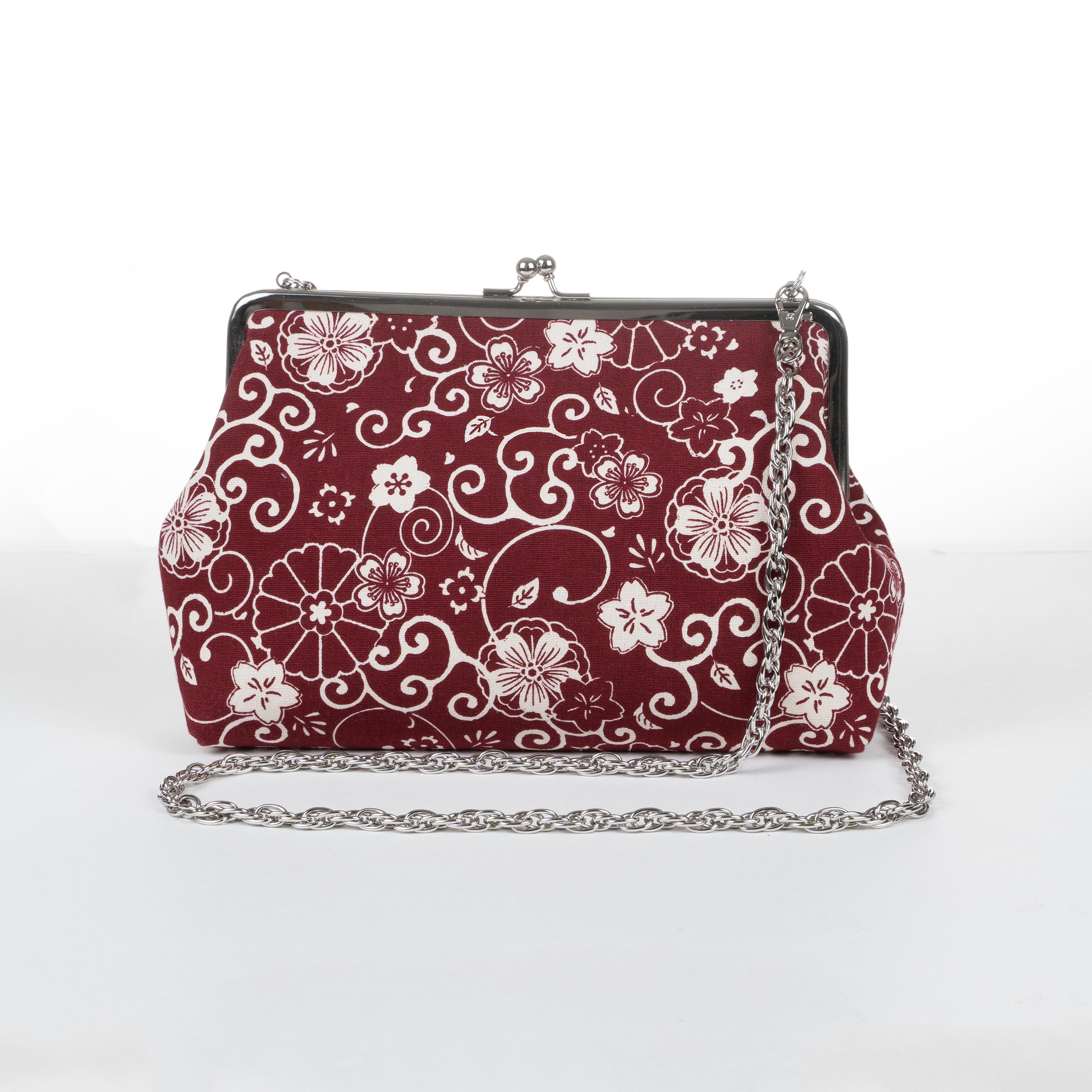 Kisslock Purse - Cotton - Traditional Pattern