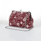 Kisslock Purse - Cotton - Traditional Pattern
