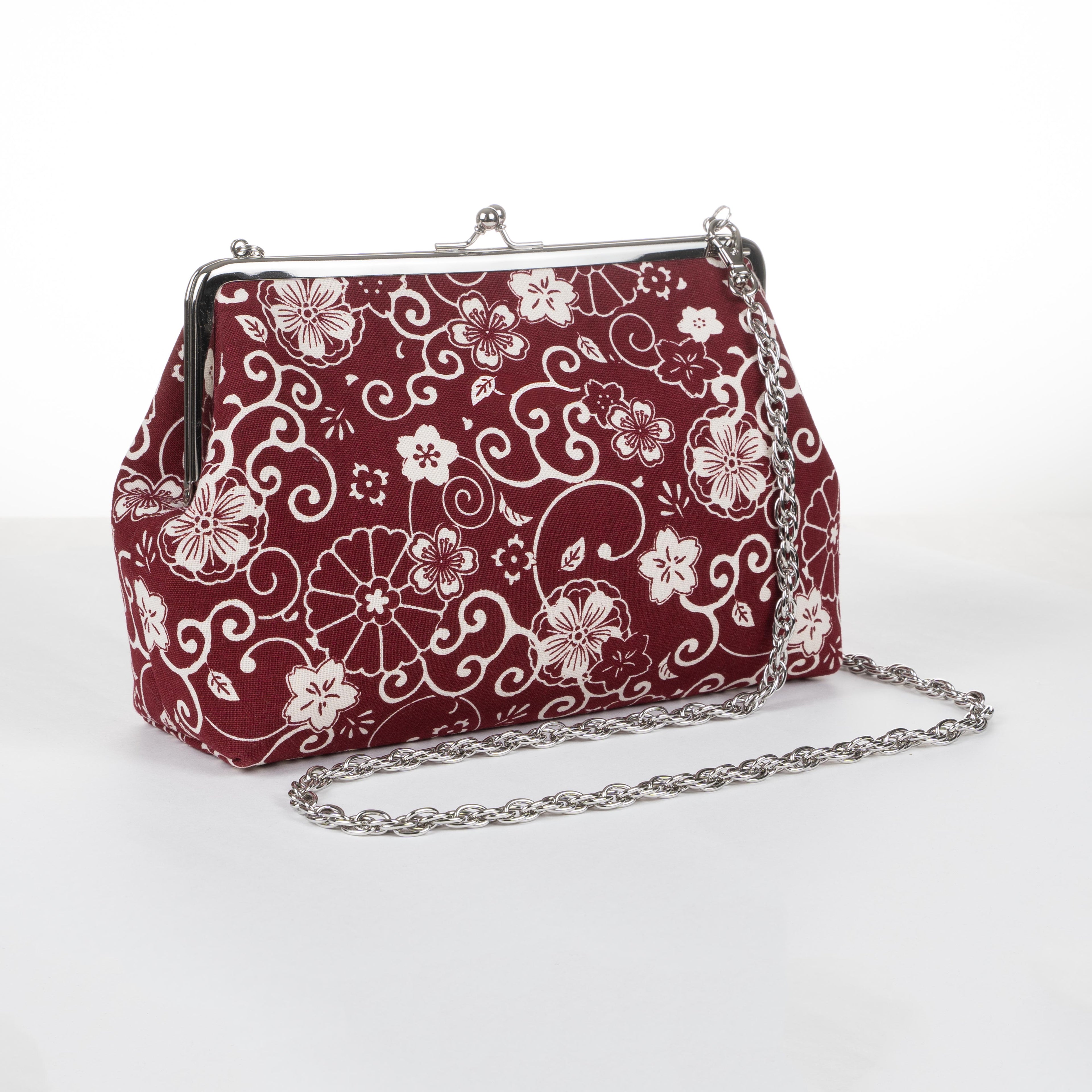 Kisslock Purse - Cotton - Traditional Pattern