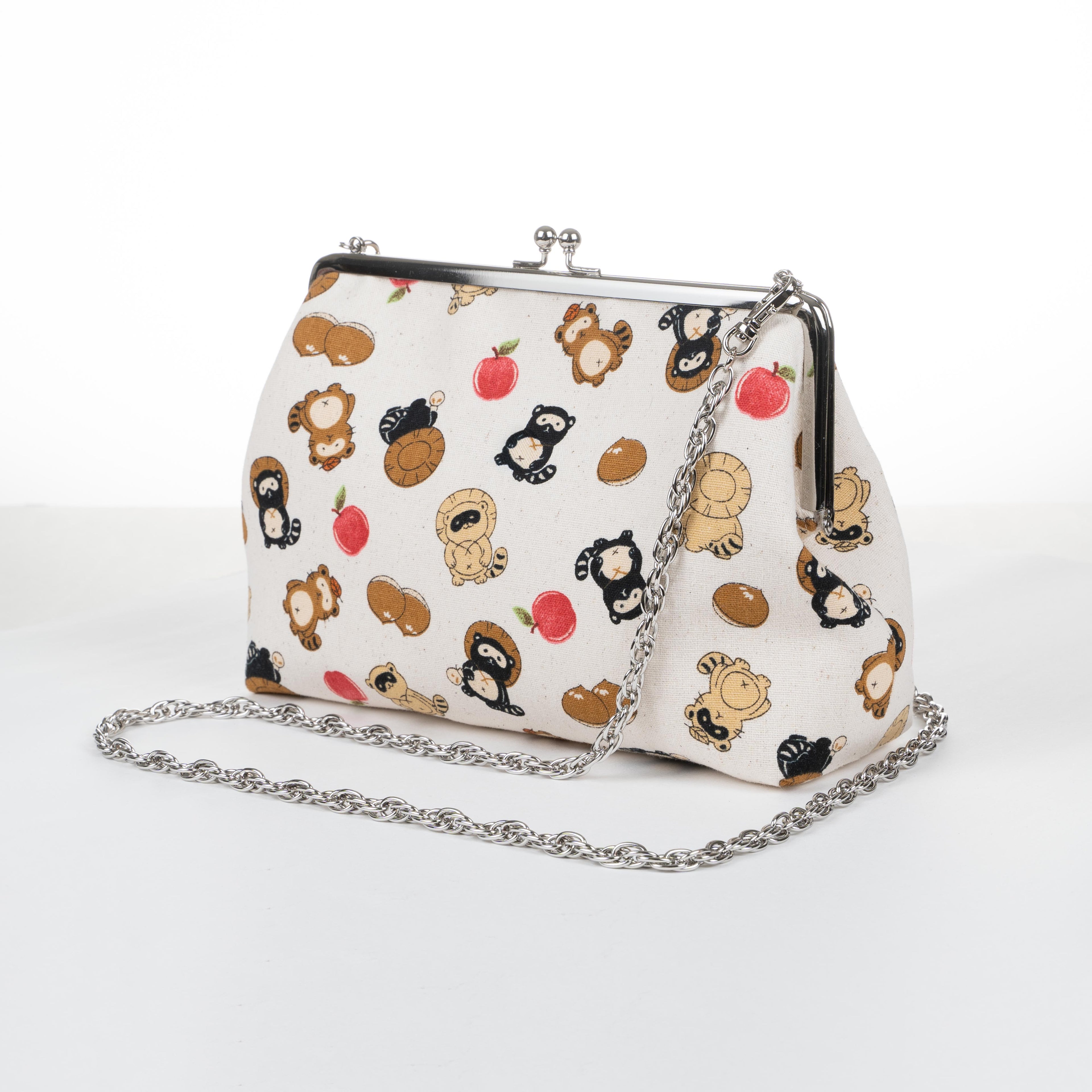 Kisslock Purse - Cotton - Cute Pets
