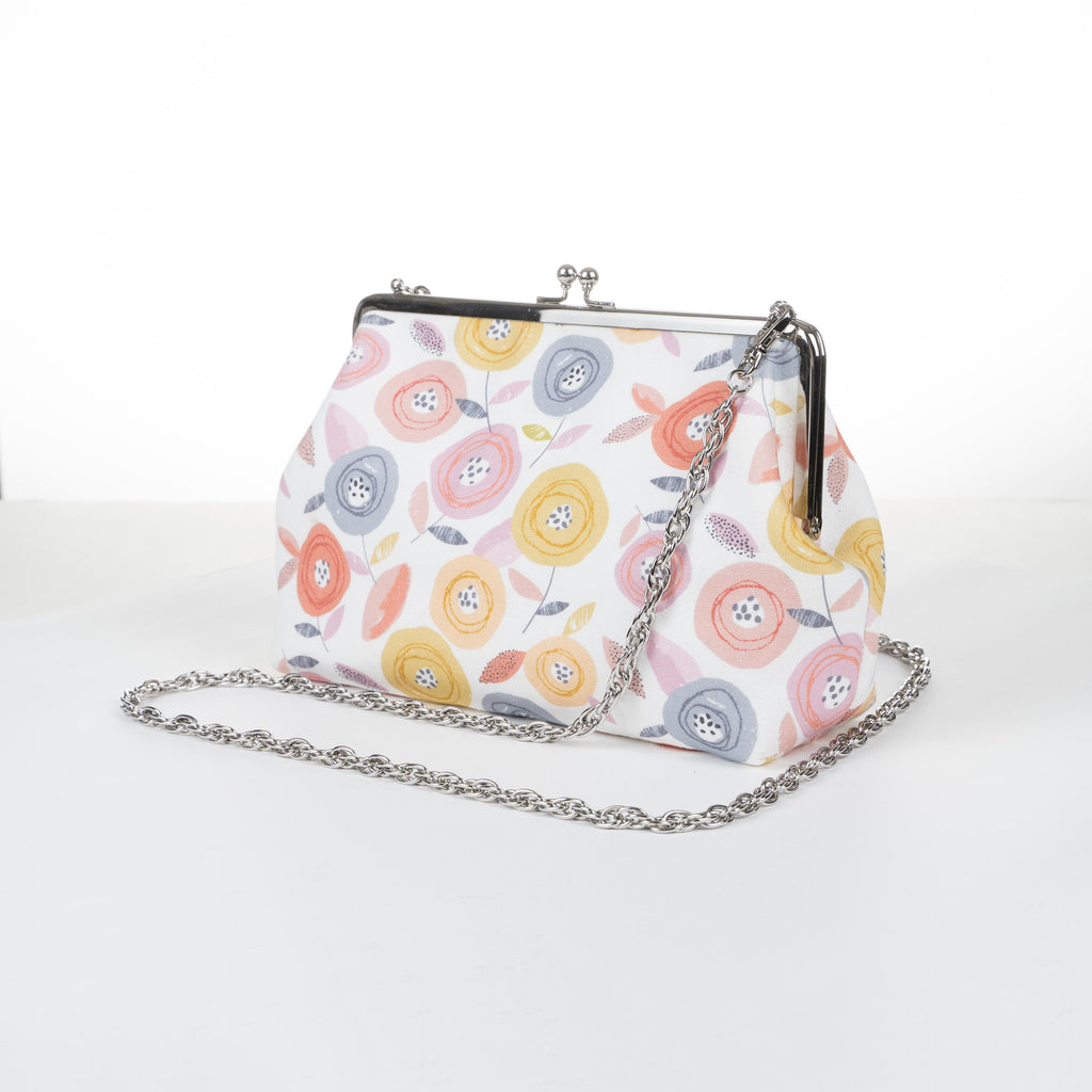 Kisslock Purse - Cotton - Floral