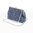 Kisslock Purse - Cotton - Traditional Pattern