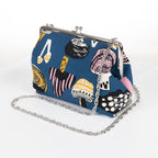 Kisslock Purse - Cotton - Floral
