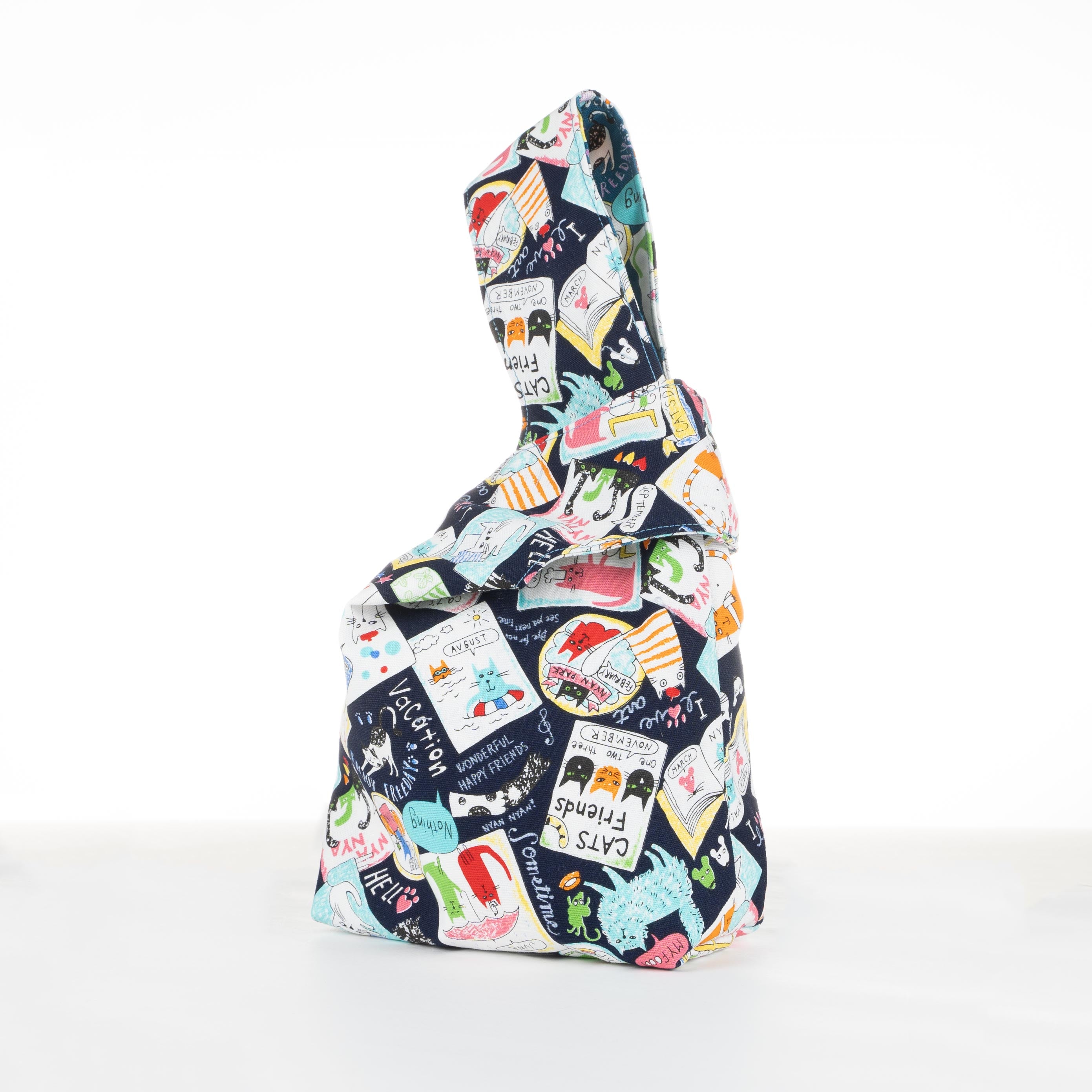 Japanese Knot Bag - Cotton - Cute Pets