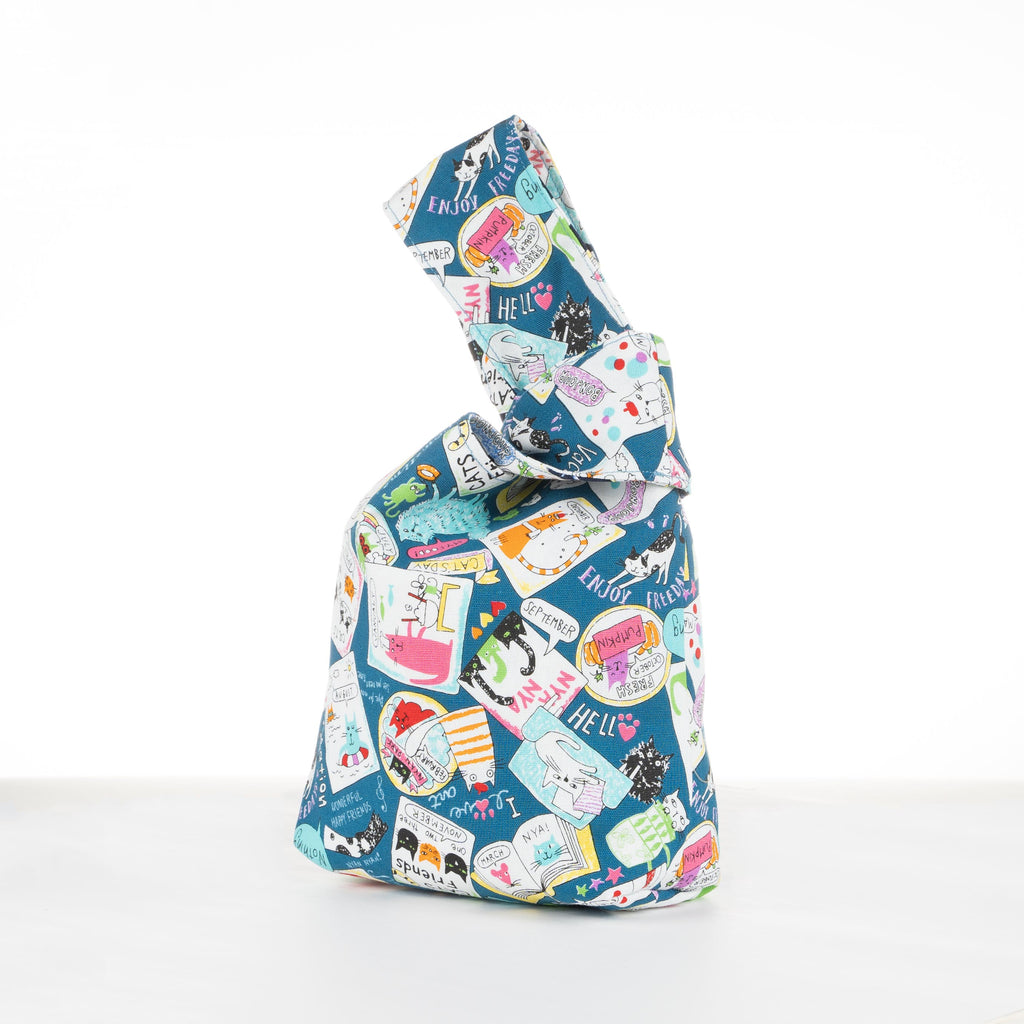 Japanese Knot Bag - Cotton - Cute Pets