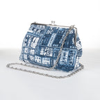 Kisslock Purse - Cotton - Traditional Pattern