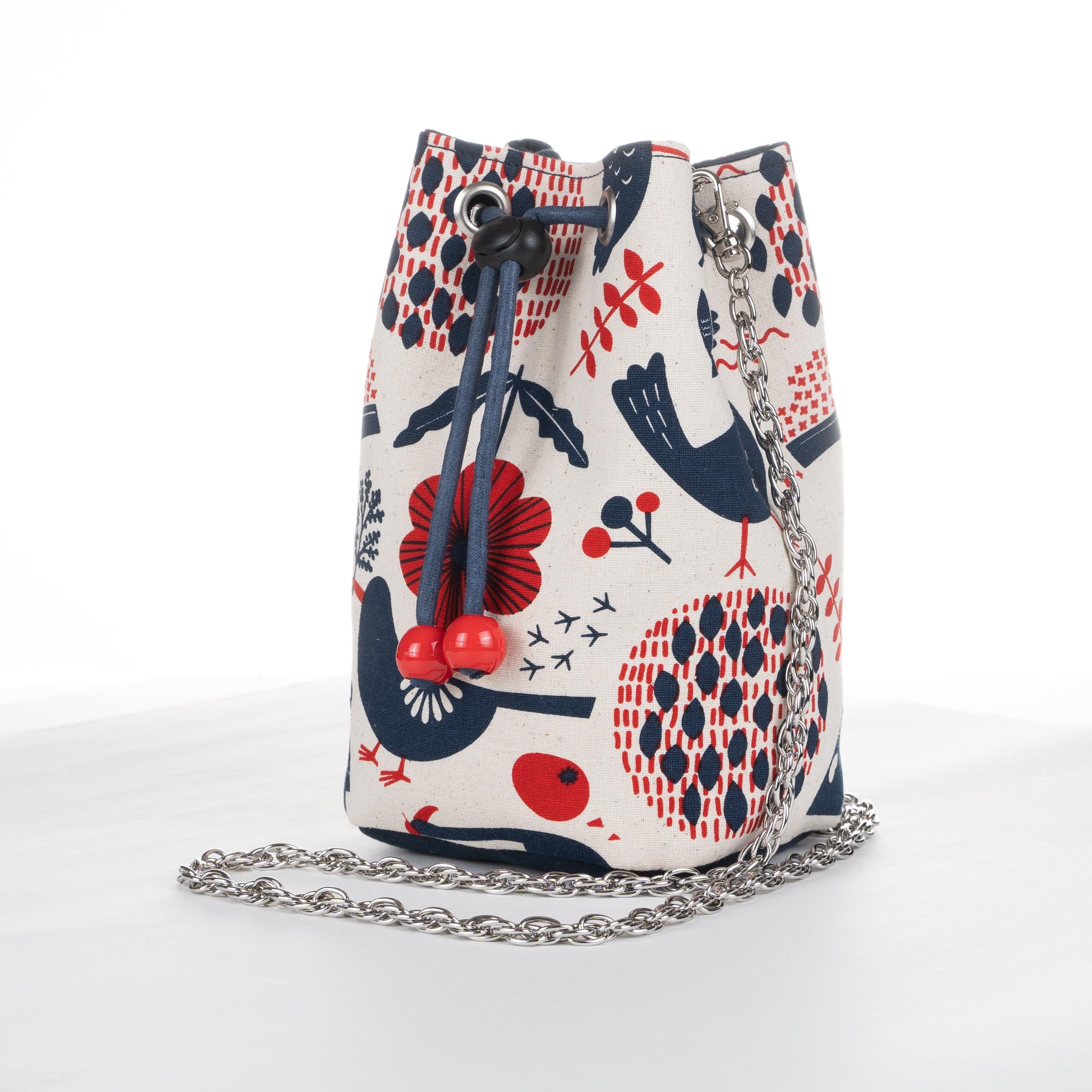 Bucket Bag - Cotton - Dots and Stripes