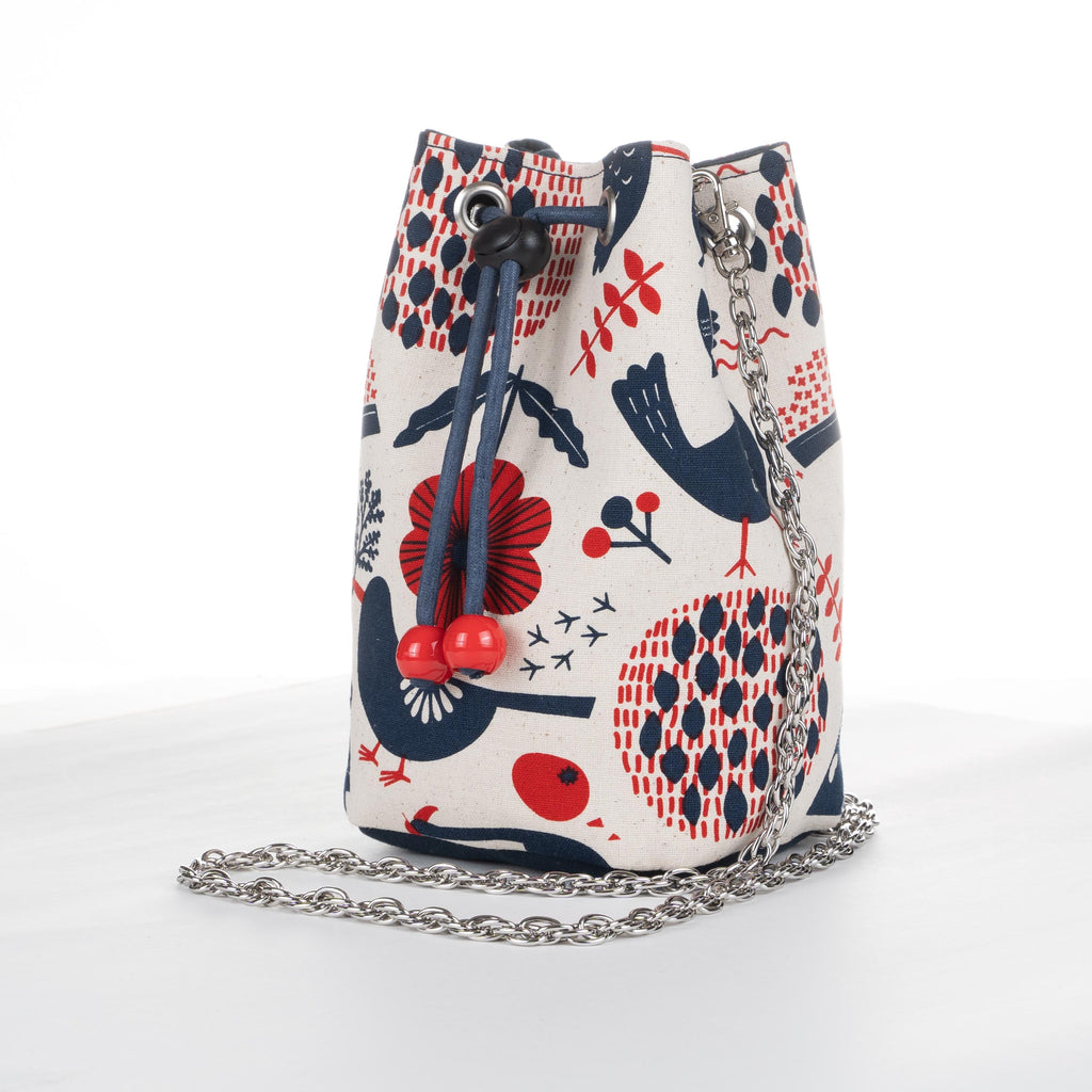 Bucket Bag - Cotton - Dots and Stripes