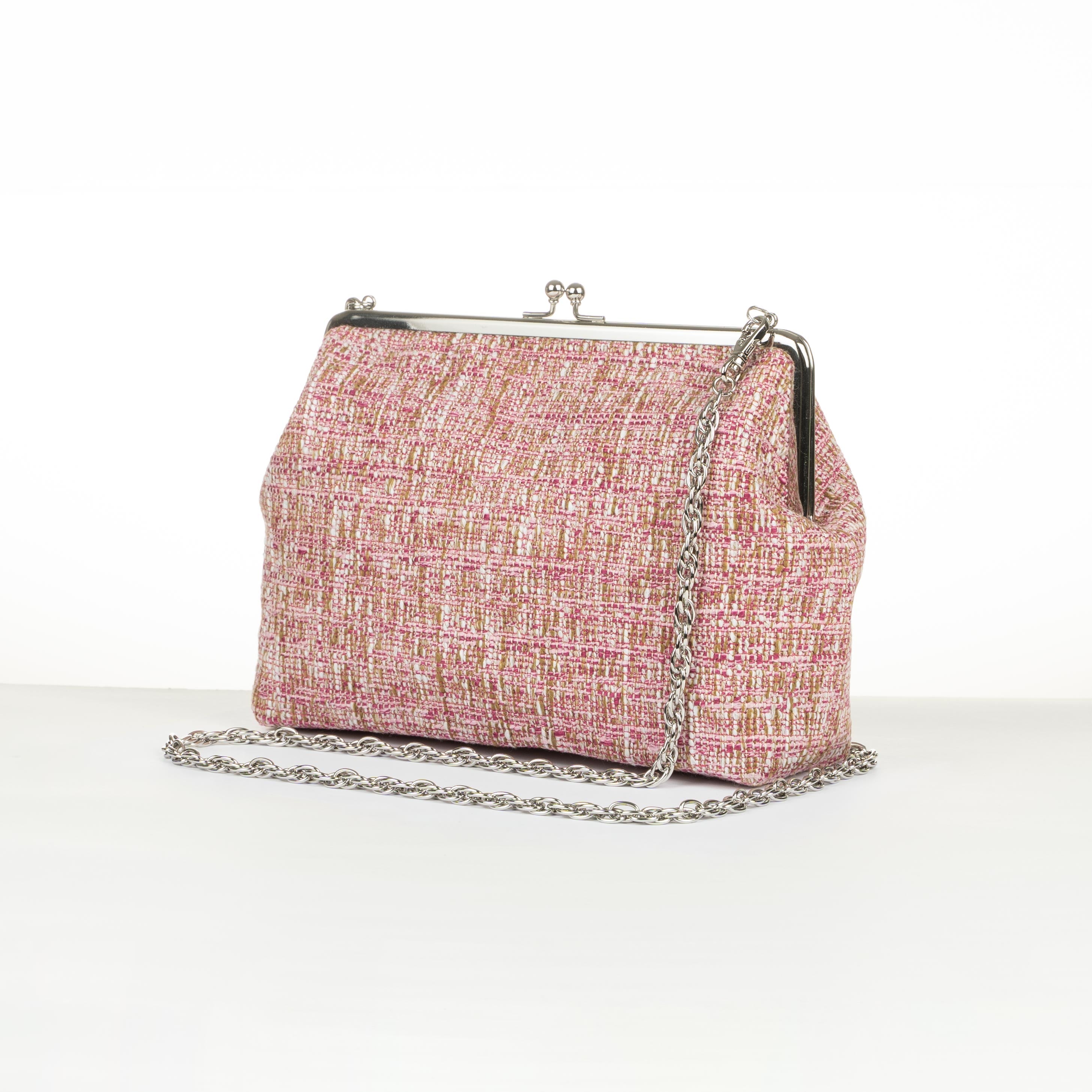 Kisslock Purse - Cotton - Tweed