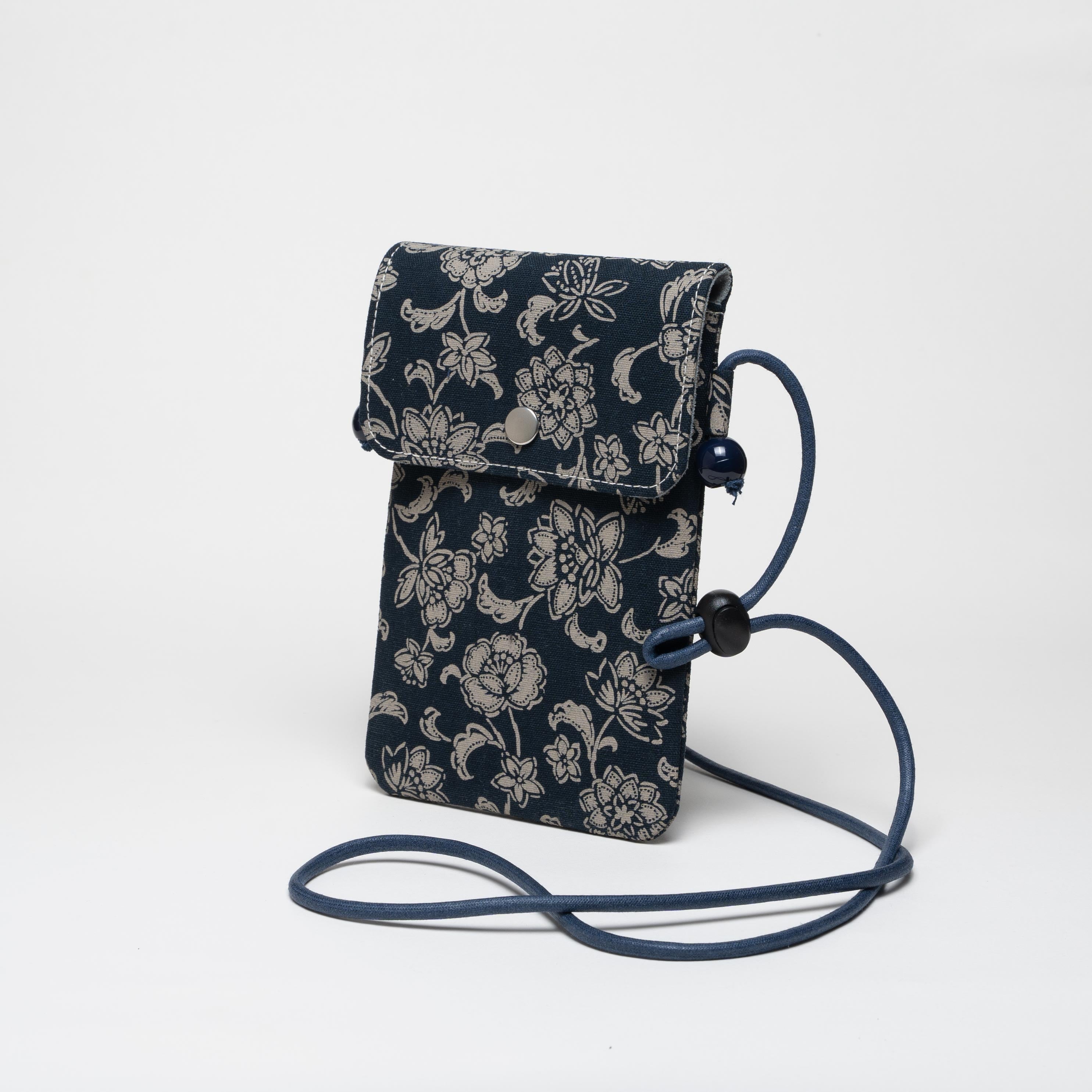 Phone Bag (Slim) - Cotton - Traditional Pattern