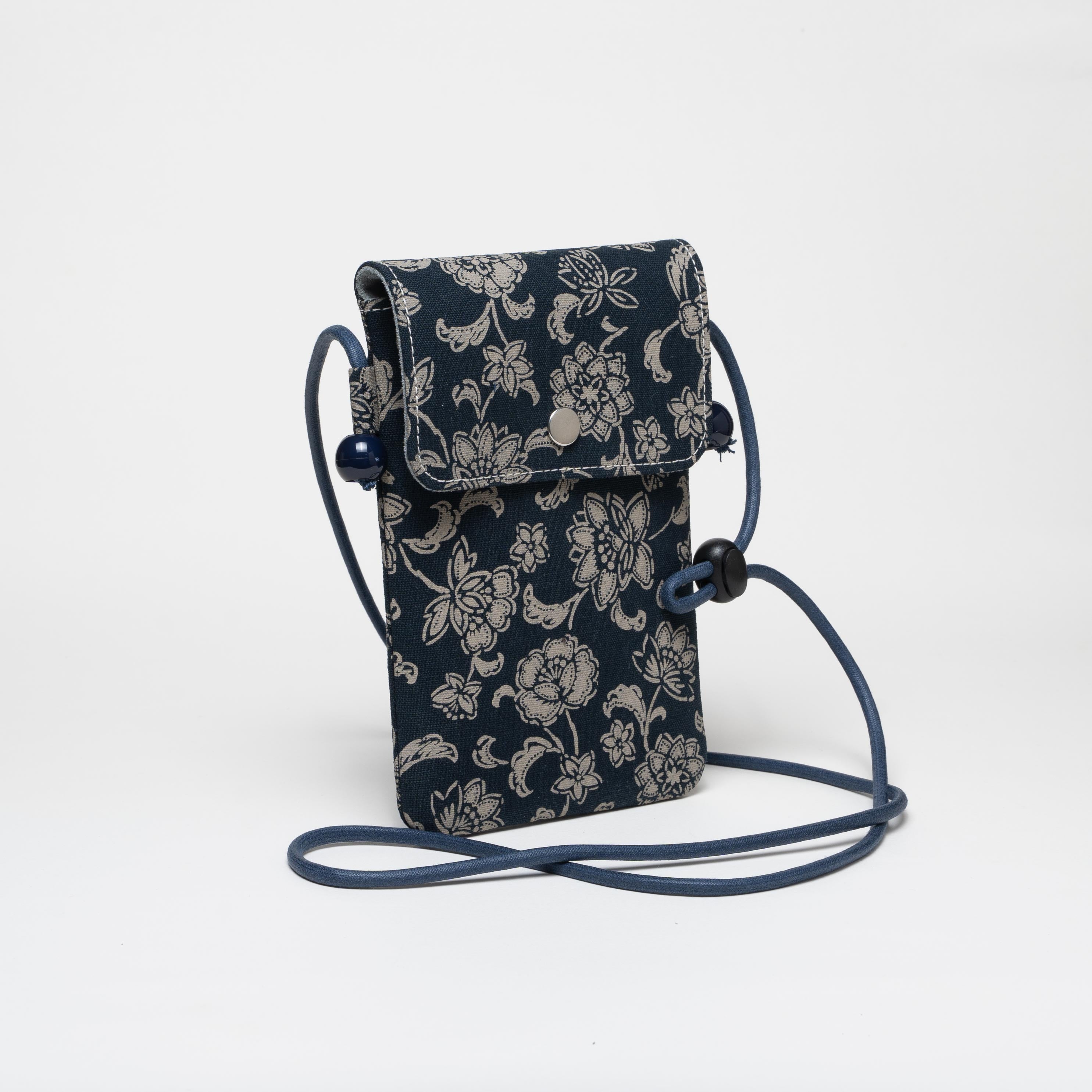 Phone Bag (Slim) - Cotton - Traditional Pattern