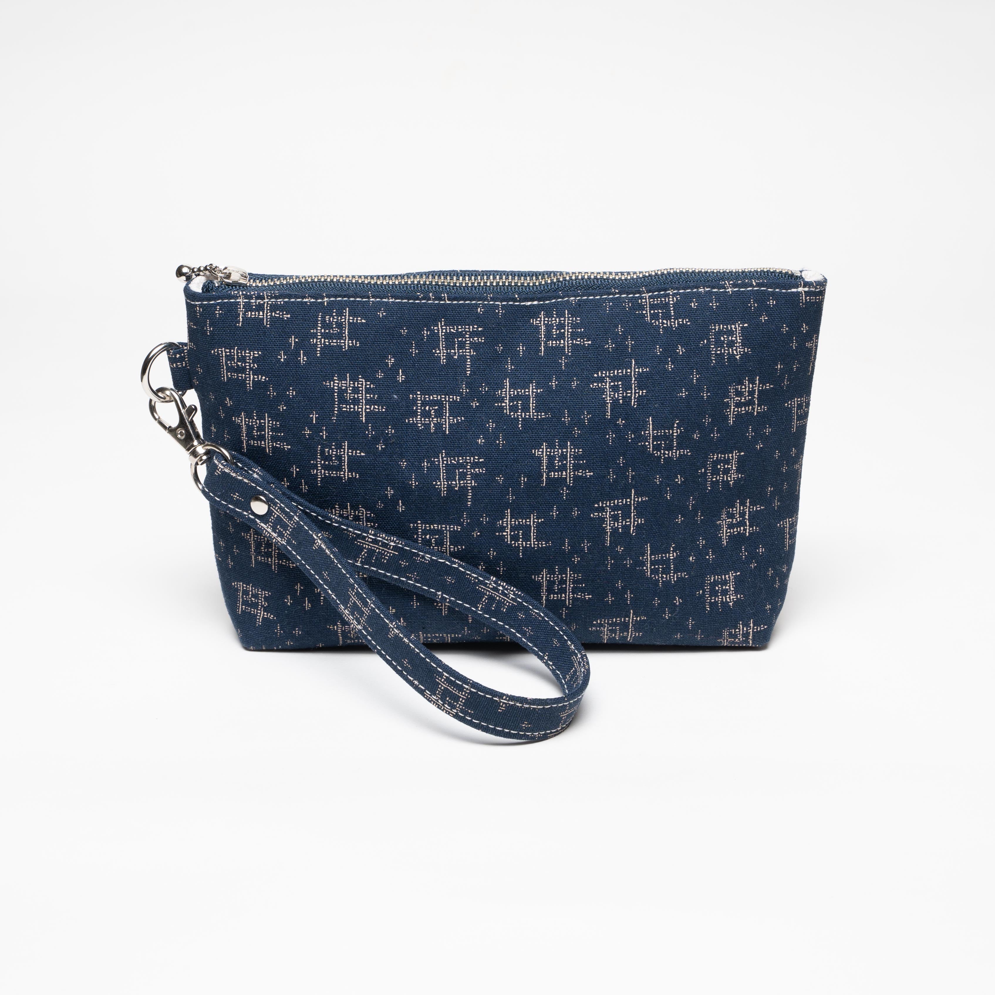 Wristlet Pouch - Cotton - Traditional Pattern