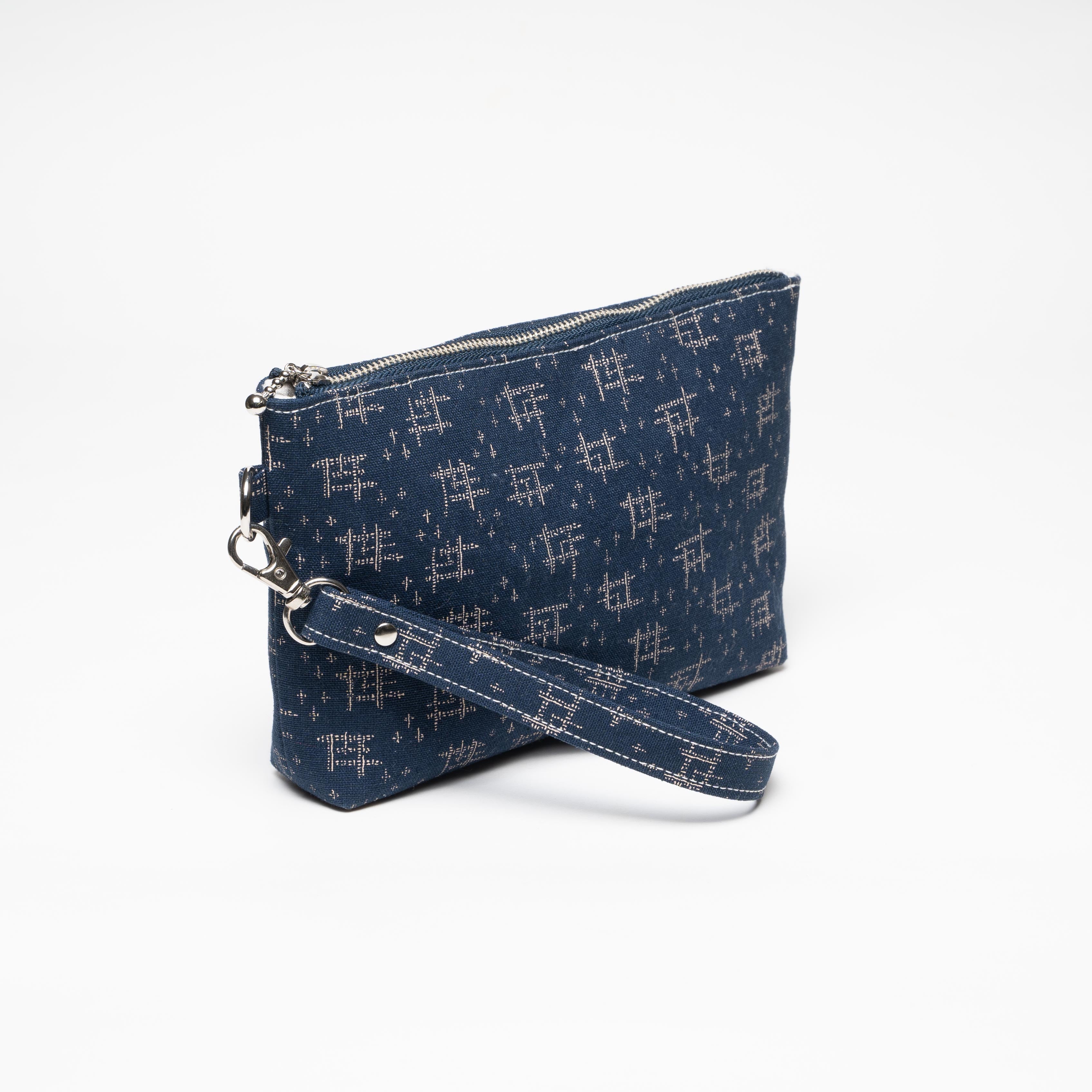 Wristlet Pouch - Cotton - Traditional Pattern