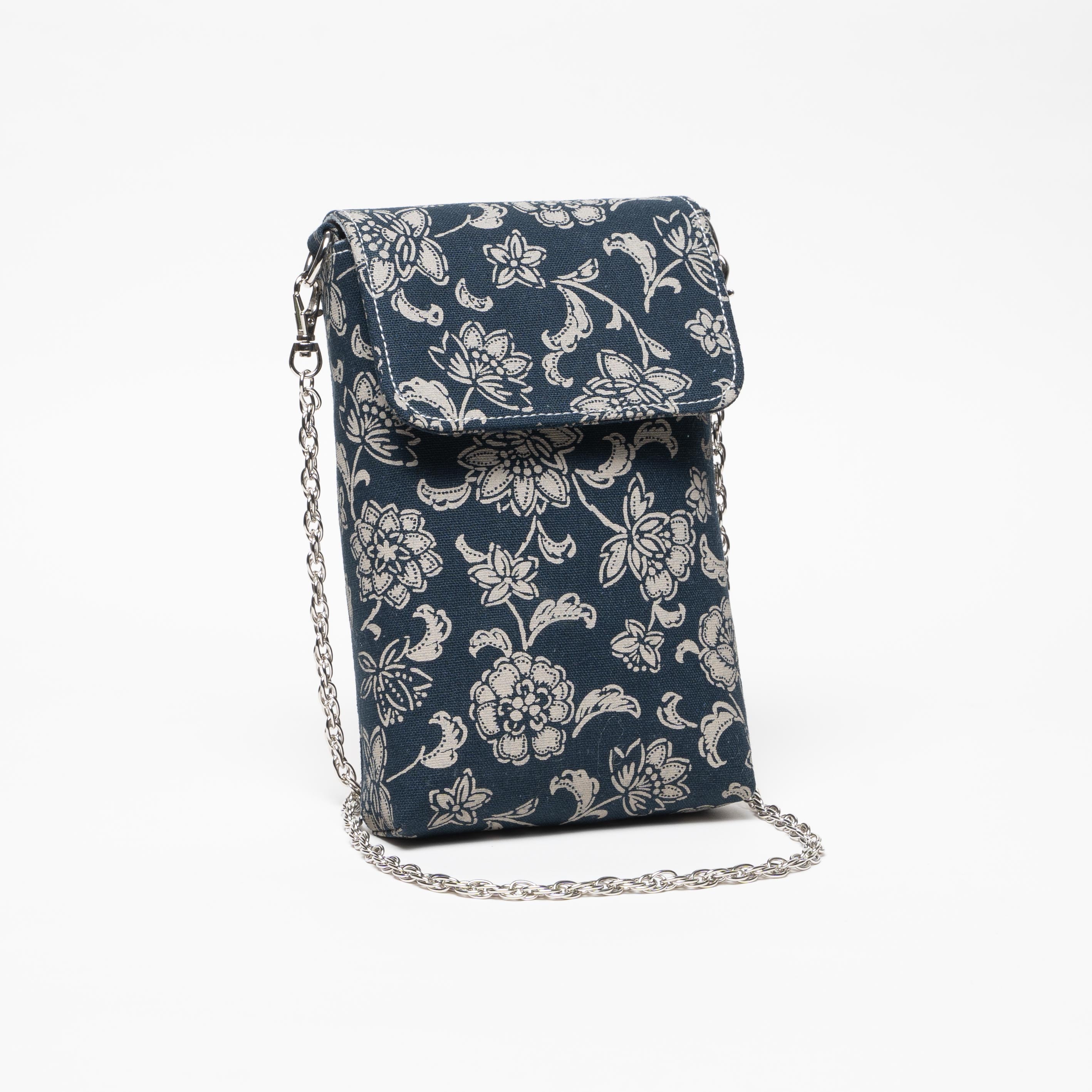 Luxury Phone Bag - Cotton - Traditional Pattern
