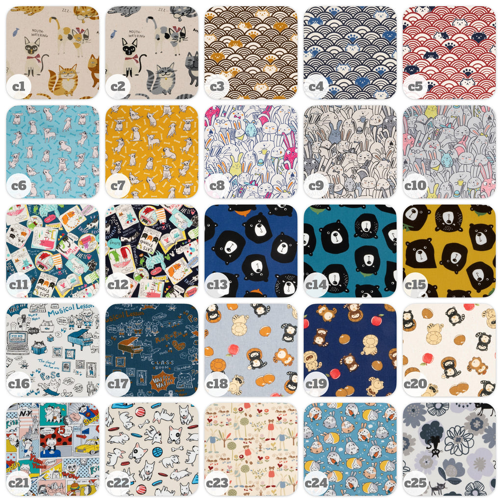 Key Fob - Cotton - Cute Pets