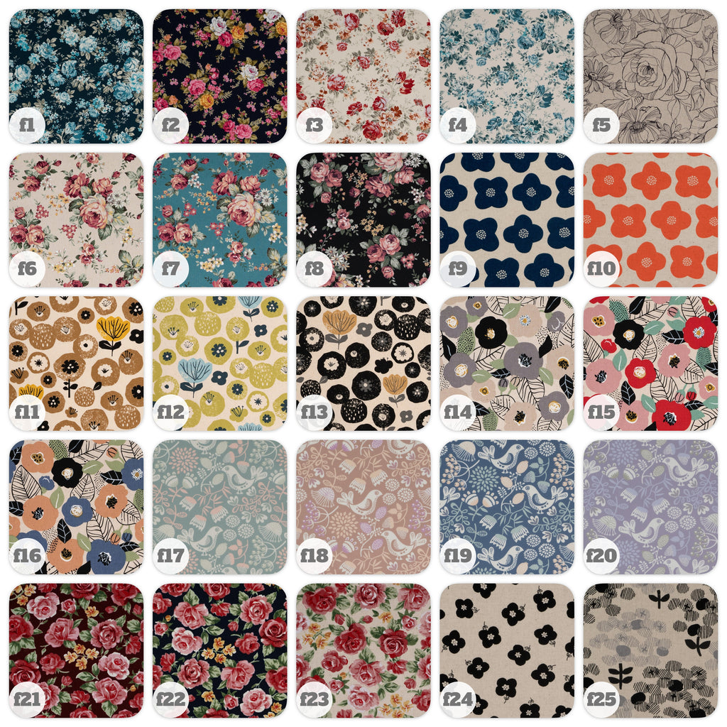 Key Fob - Cotton - Floral