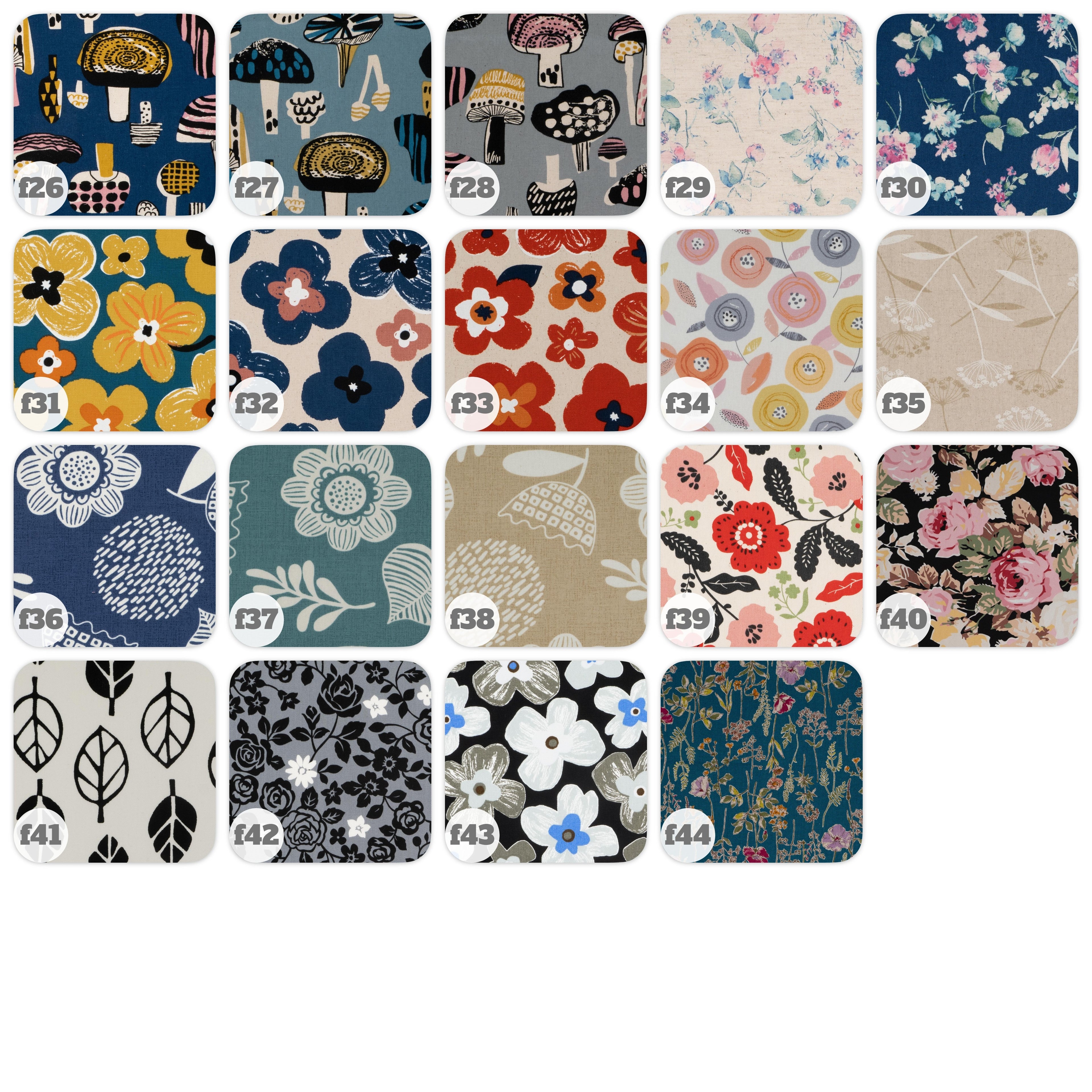 Key Fob - Cotton - Floral