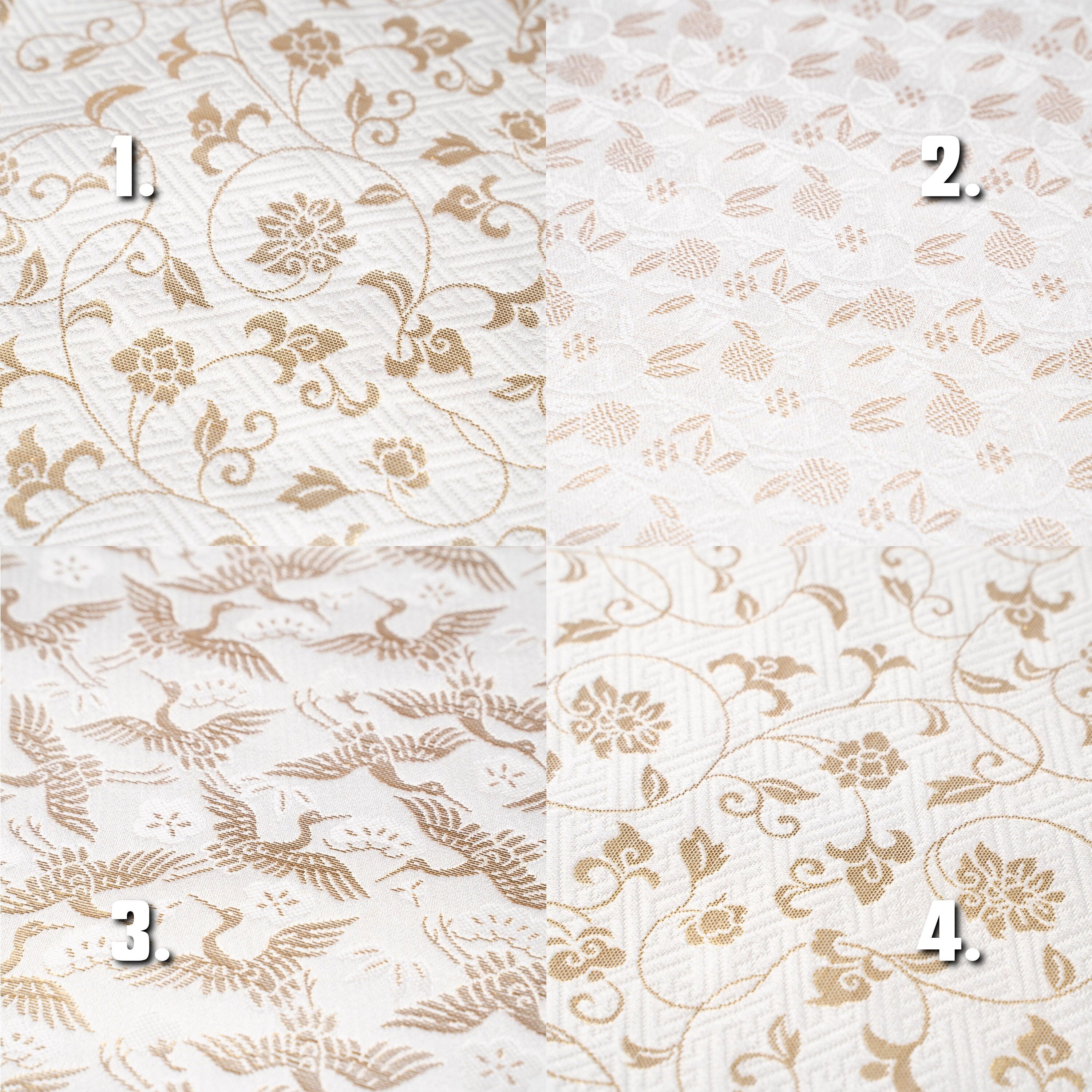 Kisslock Purse - Cotton - Golden Brocade