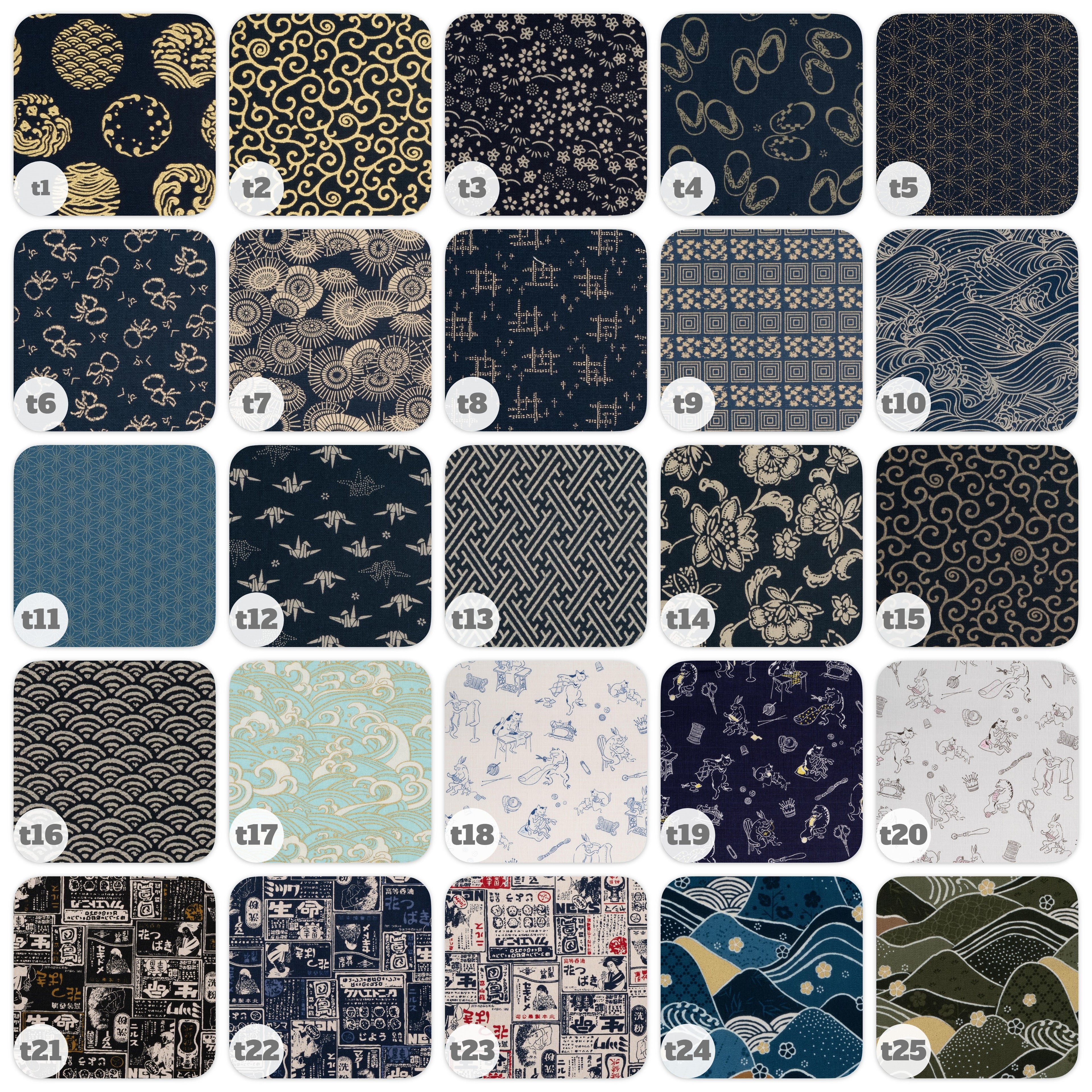 Wristlet Pouch - Cotton - Traditional Pattern